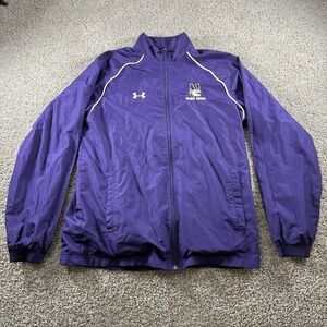 Northwestern Wildcats Under Armour Spirit Squad Sweater Medium Full Zip Cheer‎
